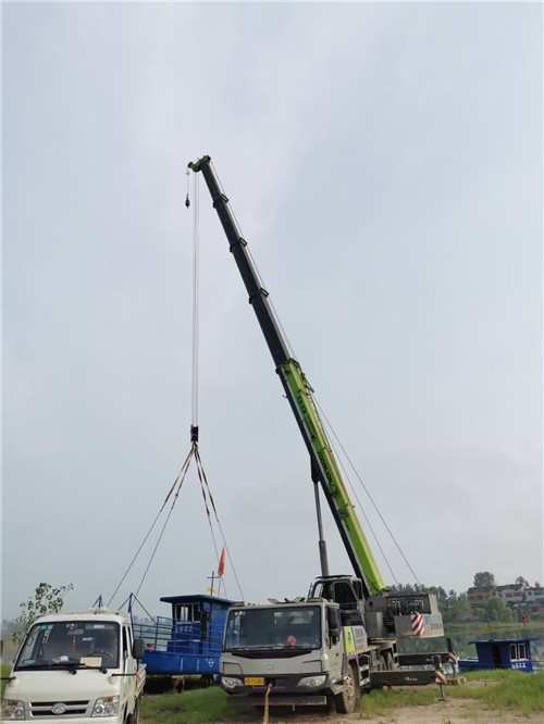 龙湾区桥梁建设吊装案例